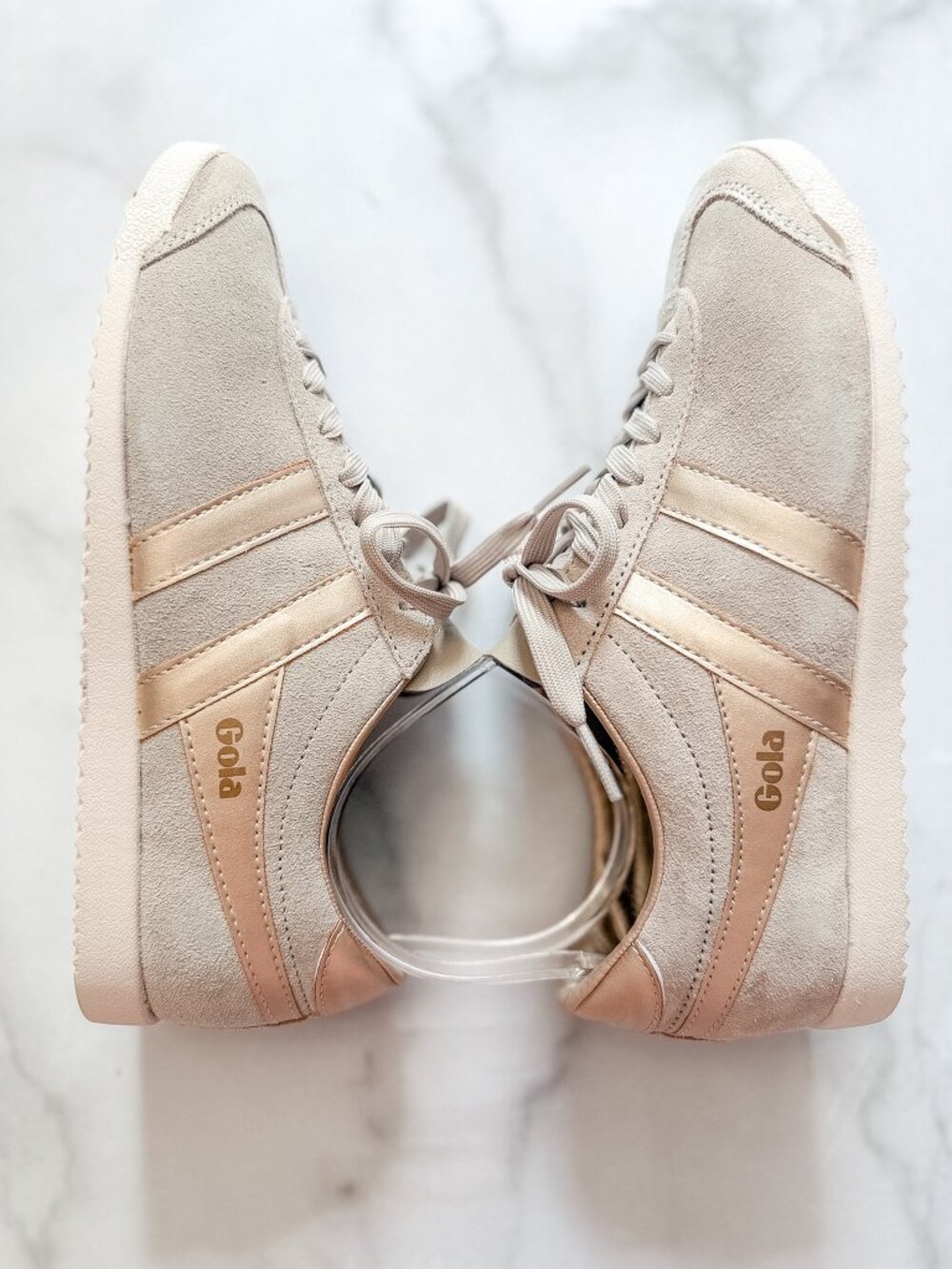 Gola Bullet Pearl Women's Sneakers in Bone, Size 7.5 - Picture 11 of 12